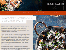 Tablet Screenshot of bluewater-restaurant.com